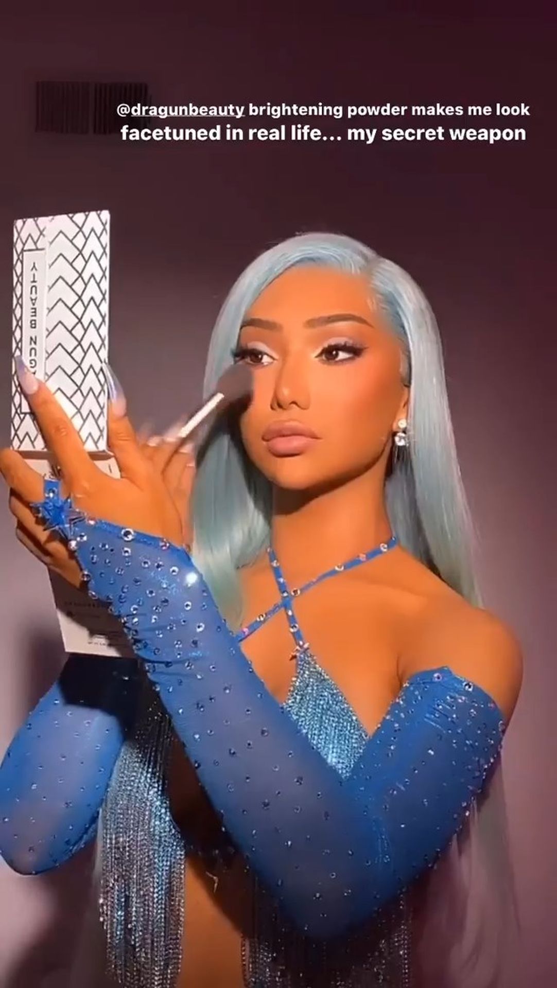 Nikita Dragun Shows Off All Her Assets While Rocking All Blue Arriving At Madison Beer’s 21st Birthday 0027