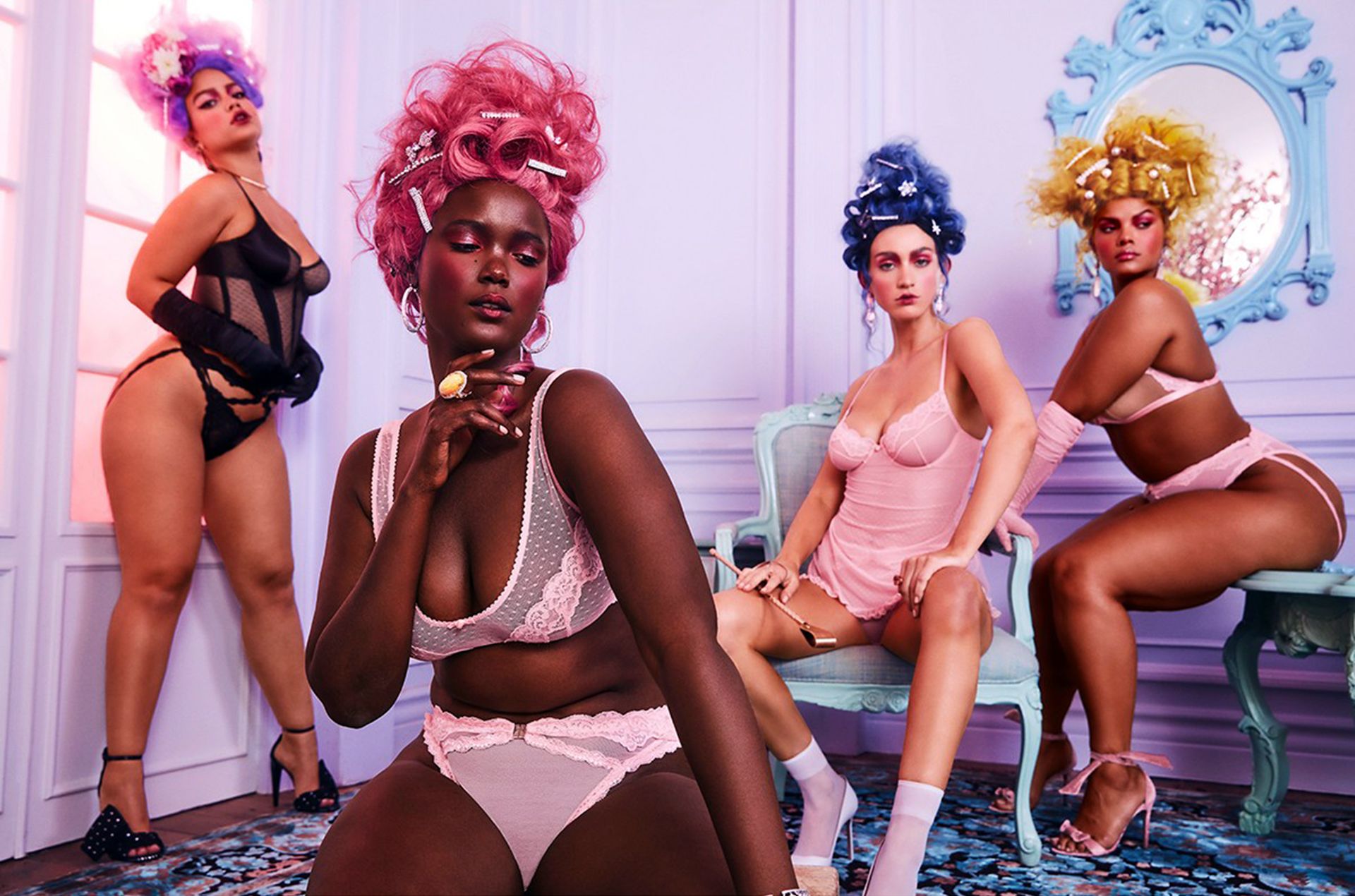 Rihanna & Other Models Pose For The New Campaign Of Her Brand Savage X Fenty 0009