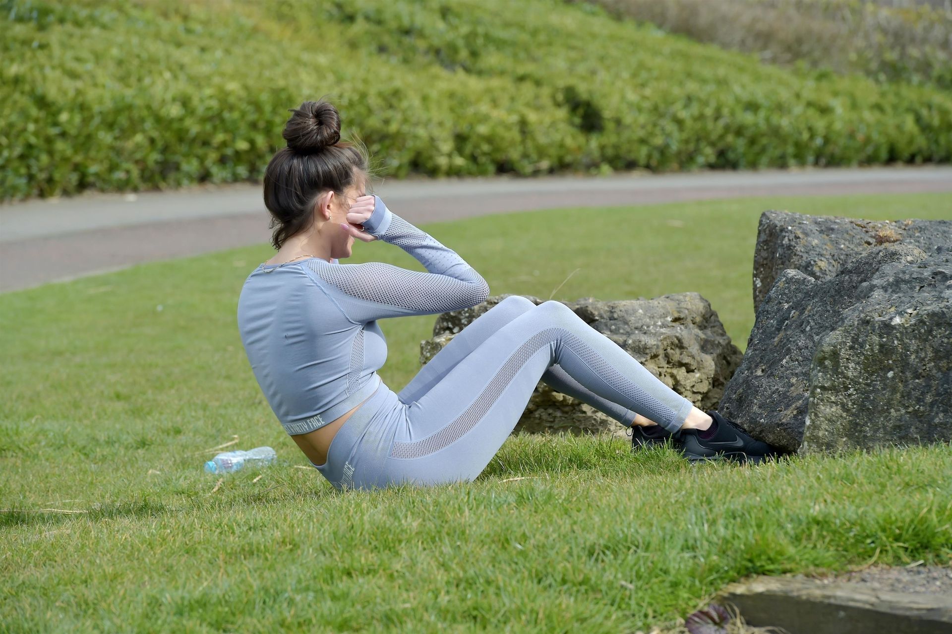 Rebecca Gormley Has A Wardrobe Mishap As She Shows Off A Mud Stain On Her Backside After Exerci 0013