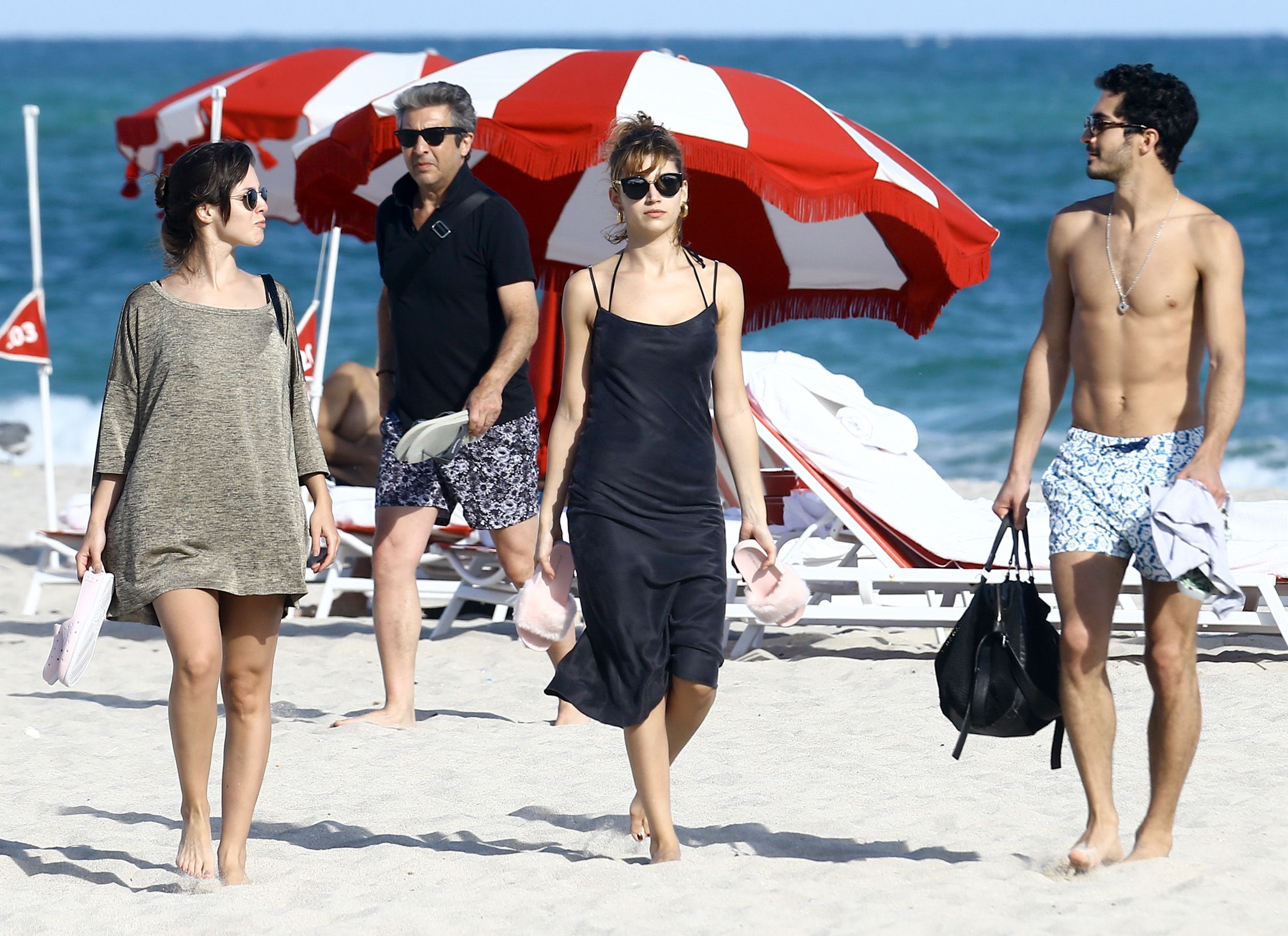 Ursula Corbero & Chino Darin Catch Some Rays On The Beach In Miami 0015