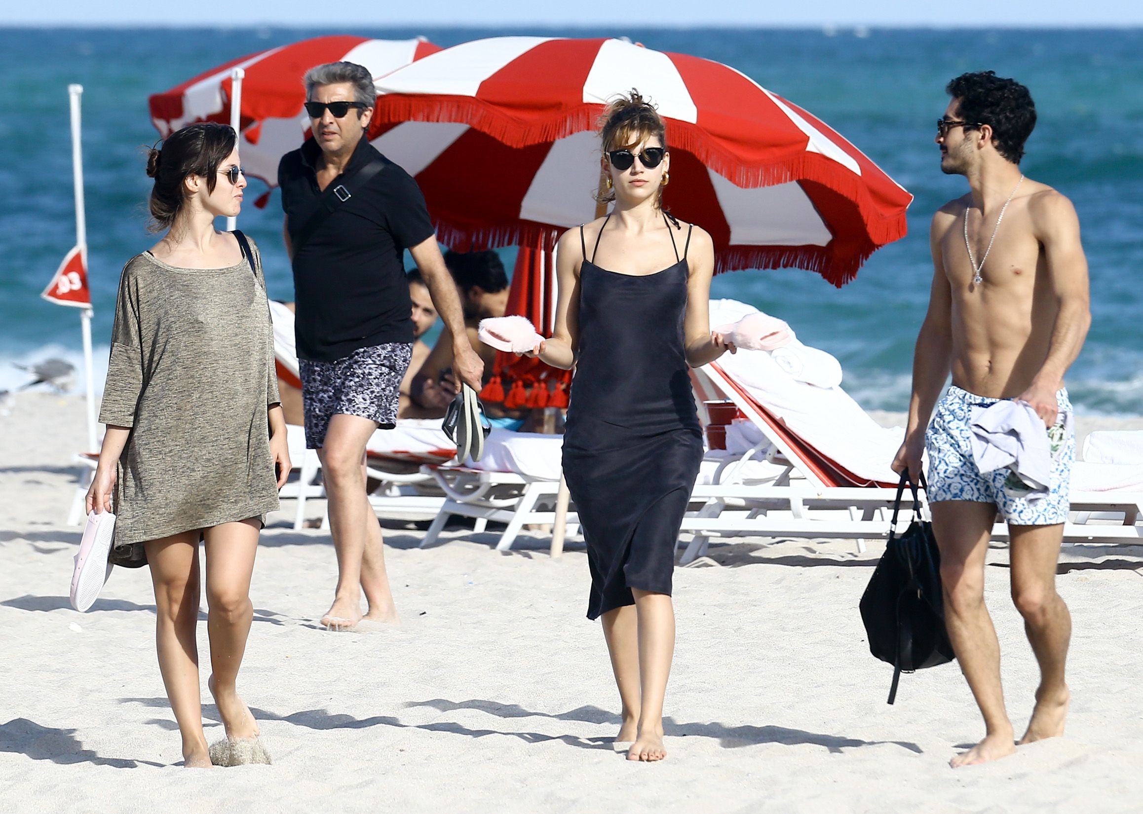 Ursula Corbero & Chino Darin Catch Some Rays On The Beach In Miami 0016
