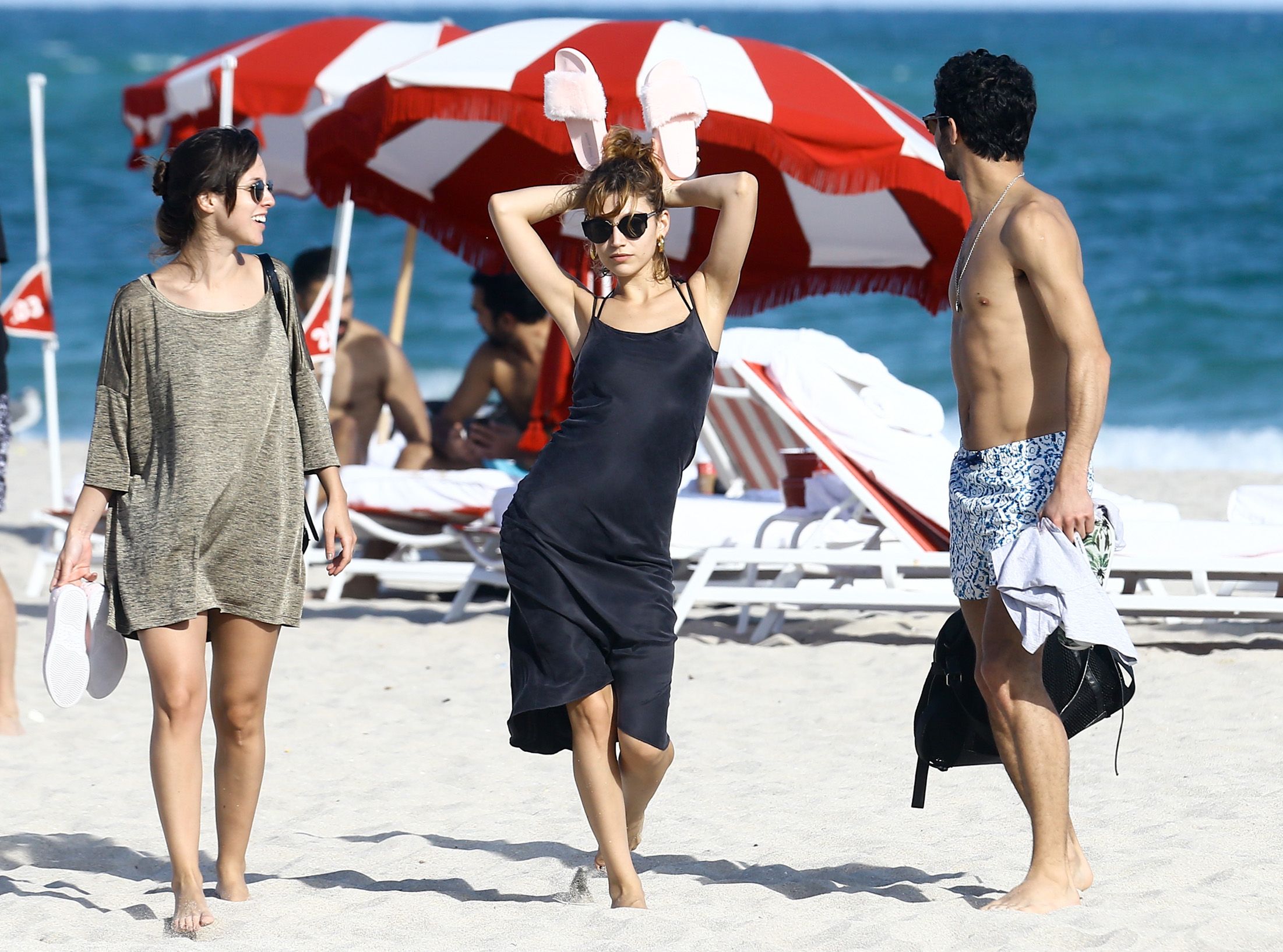 Ursula Corbero & Chino Darin Catch Some Rays On The Beach In Miami 0019