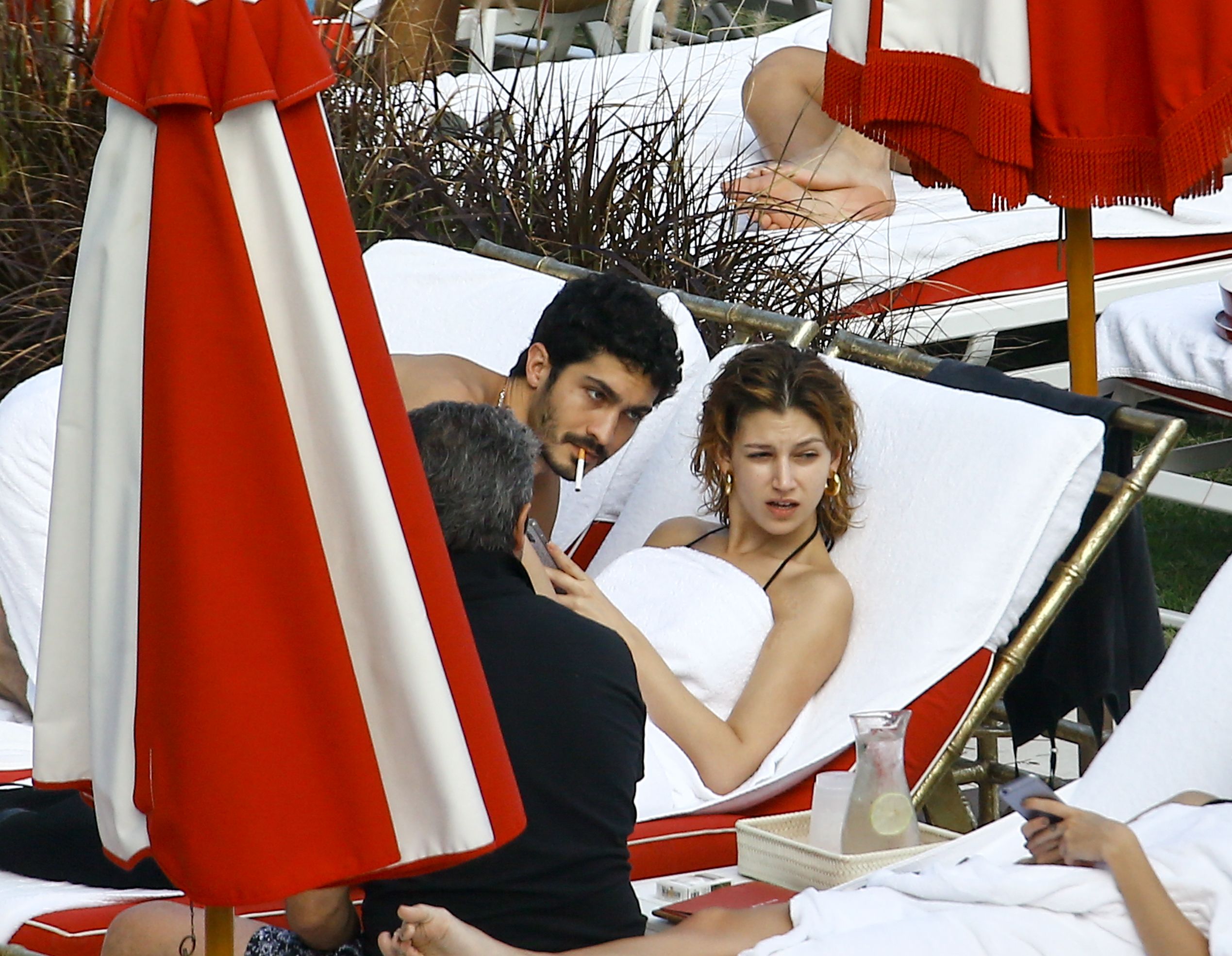 Ursula Corbero & Chino Darin Catch Some Rays On The Beach In Miami 0030