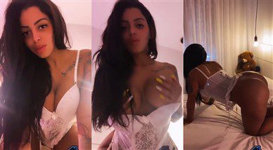 Stephanie Silveira Nude White Lingerie Teasing Video Leaked