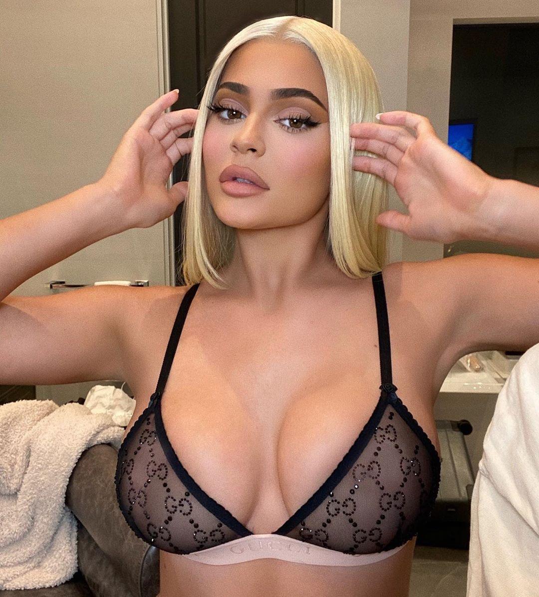 Kylie Jenner Sheer See Through Lingerie Nip Slip Set Leaked Mcpgaw